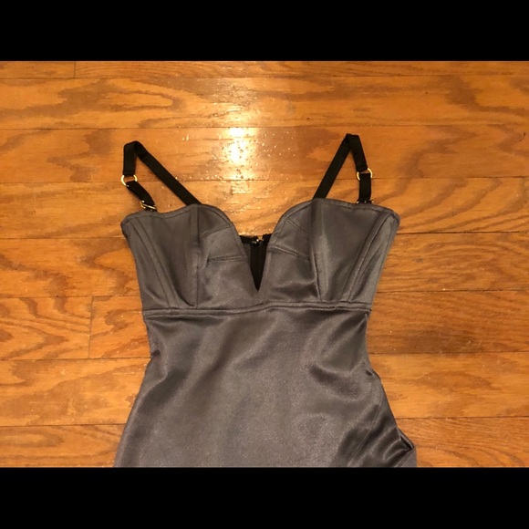 Slate gray Mark Wong Nark mini dress size xs - Picture 6 of 7